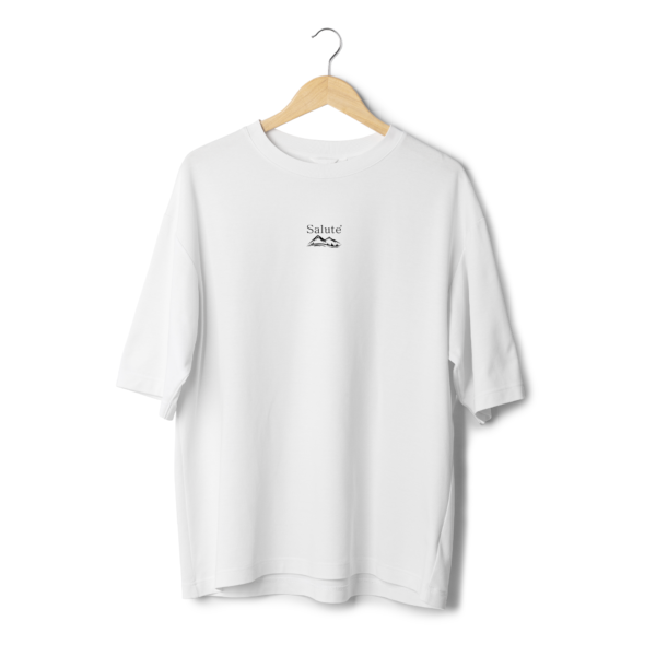 White Oversized Tee – S.A.L.U.T.E